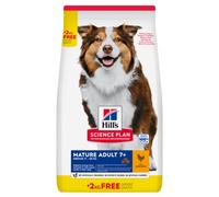Hill's Mature Adult 7+ Medium - Pienso para perros de tamaño mediano mayores de 7 años - Pollo - Cantidad: 12 + 2 kg GRÁTIS