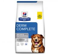 Hills Prescription Diet Derm Complete Pienso para perros con problemas de pelo y piel - Saco de 4 Kg