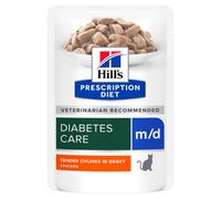Hill's PD Diabetes Care m/d - Comida en salsa para gatos con diabetes - Pollo - Cantidad: 85 g