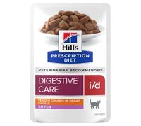 Hill's PD Digestive Care i/d Kitten - Alimento en salsa para gatitos con problemas digestivos - Pollo - Cantidad: 12 x 85 g