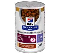 Hill's PD Digestive Care i/d Low Fat - Alimento en salsa para perro para el cuidado digestivo - Pollo y vegetales - Cantidad: 12 x 354 g