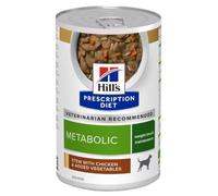 Hill's PD Metabolic - Alimento en salsa para perro con sobrepeso - Pollo y verduras - Cantidad: 354 g