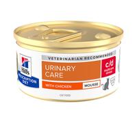 24 latas x 85 g Hill's Prescription Diet c/d Multicare Stress Mousse de pollo lata para gatos ¡Pack Ahorro!