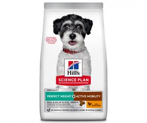 Hill's Perfect Weight & Active Mobility Small - Pienso seco para perros pequeños para control de peso y movilidad - Pollo - Cantidad: 1,5 kg