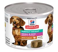 Hill's Perfect Weight Small & Mini - Alimento en mousse para perros mini y pequeños - Perú - Cantidad: 12 x 200 g