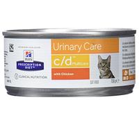 HILL's Pet Nutrition, Prescription Diet C/D, Comida para gatos con sabor a pollo, 156 gramos, 1 pieza
