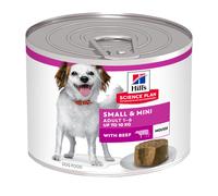 Hill's Science Plan Adult Small & Mini Mousse Ternera Perros Latas 12 x 200 gr