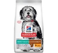 Hills Science Plan Dog Perfect Weight & Active Mobility - Alimento para perros adultos medianos con pollo | 2,5 kg