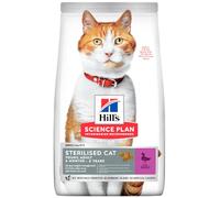 Hills Science Plan Sterilised Cat Alimento para Gatos Jóvenes con Pato - Saco de 1,5 Kg