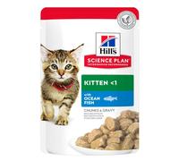 Hills Science Plan Kitten con Pescado azul (Bolsita) - Pack 12 x bolsa de 85 gr