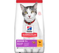 Hill's Senior 11+ - Pienso seco para gatos mayores de 11 años - Pollo - Cantidad: 1,5 kg
