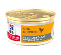 12 latas x 85 g Hill's Science Plan Mature Sterilised Mousse de Pollo para gatos ¡Pack Ahorro!