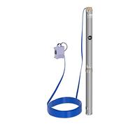 Hillvert Bomba de agua sumergible para pozos Caudal máx.: 10.800 l/h, 2.200 W, Profundidad máx.: 96 m, Ø 95 mm, In aja de control, Acero inoxidable