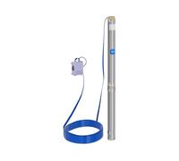 Hillvert Bomba de agua sumergible para pozos Caudal máx.: 10.800 l/h, 2.200 W, Profundidad máx.: 96 m, Ø 95 mm, Incl. caja de control, Acero inoxidable