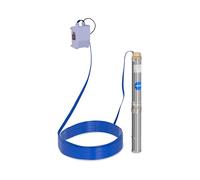 Hillvert Bomba de agua sumergible para pozos Caudal máx.: 3.800 l/h, 250 W, Profundidad máx.: 28 m, Ø 70 mm, In aja de control, Acero inoxidable