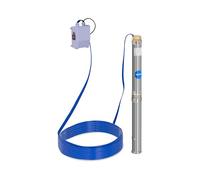 Hillvert Bomba de agua sumergible para pozos Caudal máx.: 3.800 l/h, 370 W, Profundidad máx.: 39 m, Ø 70 mm, Incl. caja de control, Acero inoxidable