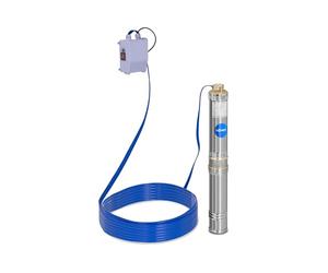 Hillvert Bomba de agua sumergible para pozos Caudal máx.: 6.000 l/h, 370 W, Profundidad máx.: 43 m, Ø 95 mm, In aja de control, Acero inoxidable