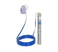 Hillvert Bomba de agua sumergible para pozos Caudal máx.: 6.000 l/h, 550 W, Profundidad máx.: 58 m, Ø 95 mm, In aja de control, Acero inoxidable