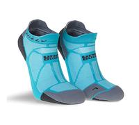 Hilly Marathon Fresh-Socklet-Amortiguación mínima Calcetín para Correr, Pavo Real/Carbón Vegetal, M Unisex Adulto