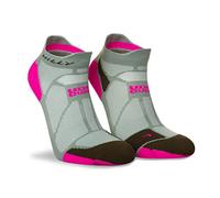 Hilly Marathon Fresh-Socklet-Min Calcetines para Correr, Salvia/Rosa Fluo, S Unisex Adulto
