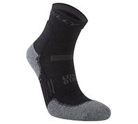 Hilly Supreme-Tobillera-Máxima amortiguación Calcetín para Correr, Negro/Gris Marl, L Unisex Adulto