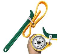 Hillylolly Llave de Correa Para Filtro De Aceite, Llave Filtro Aceite 8 Pulgadas, Llave Sacar Filtros, Filtro de Aceite Herramientas, para Tuberías Abridores de Vaso Filtro de Aceite Cabezale de Ducha