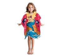 Hillylolly Toalla Infantil con Capucha, Toalla Poncho niño Tiburon, Playa, Baño, Poncho Surf Microfibra Niño, Capa, para 2 a 16 Años (C, Mediano)