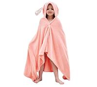 Hilmocho Toalla de Baño con Capucha para Bebé Albornoz de Manta con Capucha de Animal Absorbente Suave Toalla Poncho de Playa para Bebé para Niños Niñas