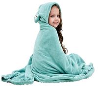 Hilmocho Toalla de Baño con Capucha para Bebé Albornoz Manta Extra Grande con Capucha para Niños Niñas Pequeños Toallas de Ducha de Playa Absorbentes Gruesas, 138x68CM