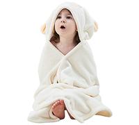 Hilmocho Toalla de Baño con Capucha para Bebé Albornoz Manta Extra Grande con Capucha para Niños Niñas Pequeños Toallas de Ducha de Playa Absorbentes Gruesas, 138x68CM