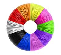Hilo 3D, recambios de filamento Pla 1.75 para bolígrafo 3D, 10 colores, 5M cada uno, 3D Pen Filamento para niños y adultos, compatibles con la pluma de impresión 3D profesional