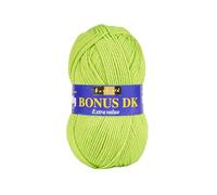 Hilo acrílico Hayfield Bonus DK para tejer doble, 100 g, verde neón (552)