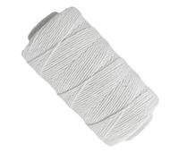 Hilo Algodón Blanco, 2MM, Hecho en España, para Industrias cárnicas, restauración, tiralíneas, paquetería, Agricultura, juguetería.