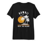 Hilo Big Island Hawaii HI Beach Recuerdo de Vacaciones Camiseta Premium