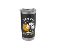 Hilo Big Island Hawaii HI Beach Recuerdo de vacaciones Vaso térmico de acero inoxidable de doble pared