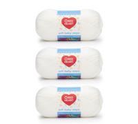 Hilo blanco Red Heart Soft Baby Steps - Paquete de 3 (141 g 5 oz) - Acr?lico - 4 lana mediana - 256 yardas - Tejido, crochet y manualidades