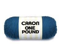 Hilo Caron de una libra, calibre 4, 16 oz, 100 % acr lico, color oc ano, para crochet, tejido y manualidades, 1 pieza