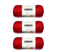 Hilo Caron Simply Soft Harvest Red - Paquete de 3 (170 g/6 oz) - Acr lico - 4 lana mediana (peinada) - 315 yardas - Para tejer a m quina/ganchill