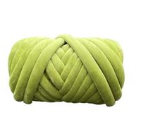 Hilo Chenilla Grueso 500 g de hilo grueso algodón con núcleo terciopelo súper for tejer mantas, gorros y proyectos DIY. Ideal for a mano, hacer hilados bordar Para artesanía(Olive green 500g)