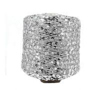 Hilo con lentejuelas brillantes, Hilo de algodón con lentejuelas 3 mm y 6, 50 g, 140 m, multicolor, 1-8 piezas(A-6,1PC)