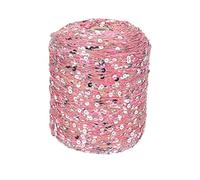 Hilo con lentejuelas brillantes, Hilo de algodón con lentejuelas, 50G, 140M, 3mm, 6mm, paquetes múltiples multicolores(A-3,1PC)