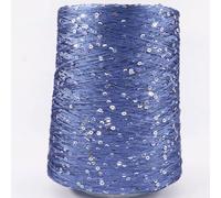 Hilo con lentejuelas brillantes, Hilo de ganchillo for tejer cuentas lentejuelas multicolores 500g(15)