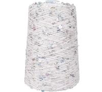 Hilo con lentejuelas brillantes, Hilo de lentejuelas 50g 140m Multicolor 6mm + 3mm for tejer y hacer ganchillo DIY(A-1)