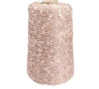 Hilo con lentejuelas brillantes, Hilo de lentejuelas algodón for tejer ganchillo, 50g, 140m, 3mm, 6mm, paquetes surtidos multicolores(A-1,6PC)