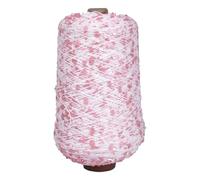 Hilo con lentejuelas brillantes, Hilo de lentejuelas algodón for tejer ganchillo, 50g, 140m, 3mm, 6mm, paquetes surtidos multicolores(A-7,1PC)