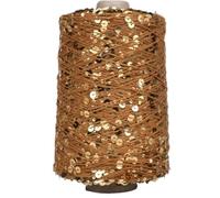 Hilo con lentejuelas brillantes, Hilo de lentejuelas algodón for tejer ganchillo, 50g, 140m, 3mm, 6mm, paquetes surtidos multicolores(A-19,6PC)