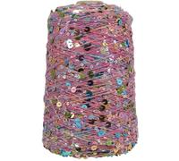 Hilo con lentejuelas brillantes, Hilo de tejer con lentejuelas algodón, 3mm y 6mm, 50G, 140M, paquete multicolor 1, 2, 4, 8 Uds(A-9,2PC)
