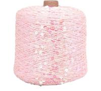 Hilo con lentejuelas brillantes, Hilo de tejer con lentejuelas algodón, 3mm y 6mm, 50G, 140M, paquete multicolor 1, 2, 4, 8 Uds(A-20,1PC)