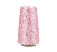 Hilo con lentejuelas brillantes, Hilo for tejer de lentejuelas con purpurina seda multicolor 350m for bufandas, mantones, suéteres(Color 19)