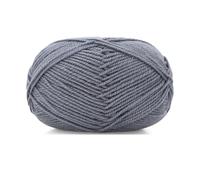 Hilo Crochet 6 piezas 300g hilo de lana hecho a mano otoño e invierno cálido suéter sombrero bufanda hilo bola(33 Blue Grey)